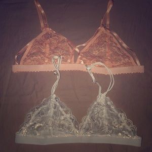 Set of two - lace bras.